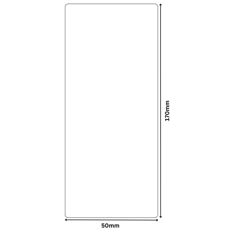 B21/B3S White - Rectangular 50x170mm (45 labels)