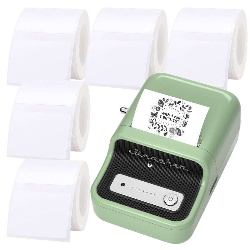 3 White Labels + Niimbot B3S Thermal Label Printer Bundle