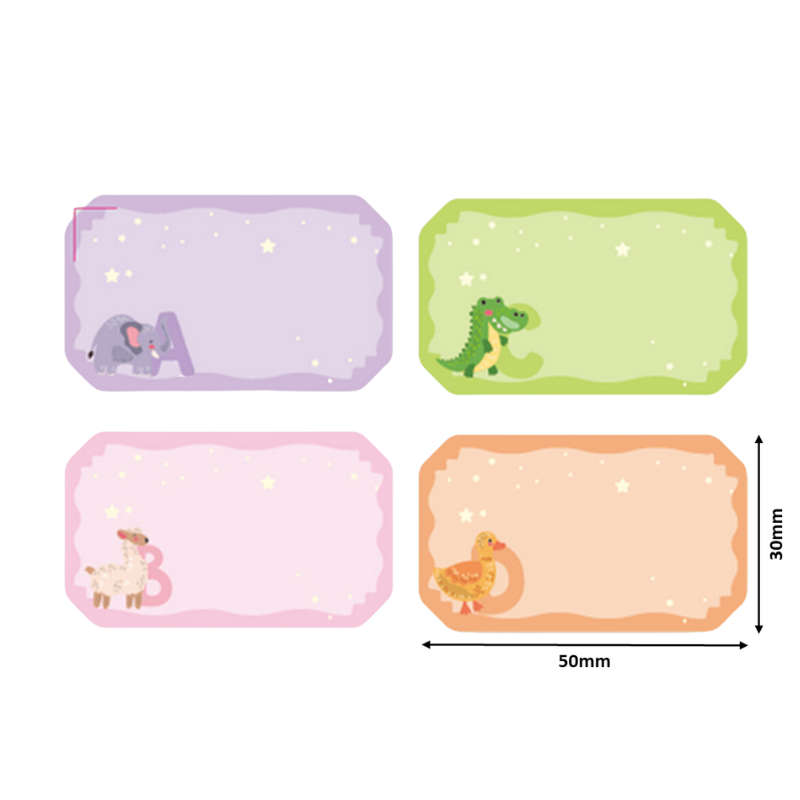 B21/B3S Themed - Colourful Animals 50x30mm (230 labels)