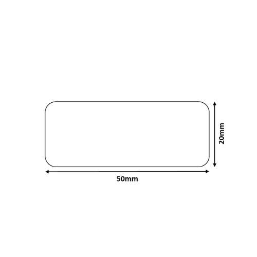 B21/B3S White - Rectangular 50x20mm (320 labels)