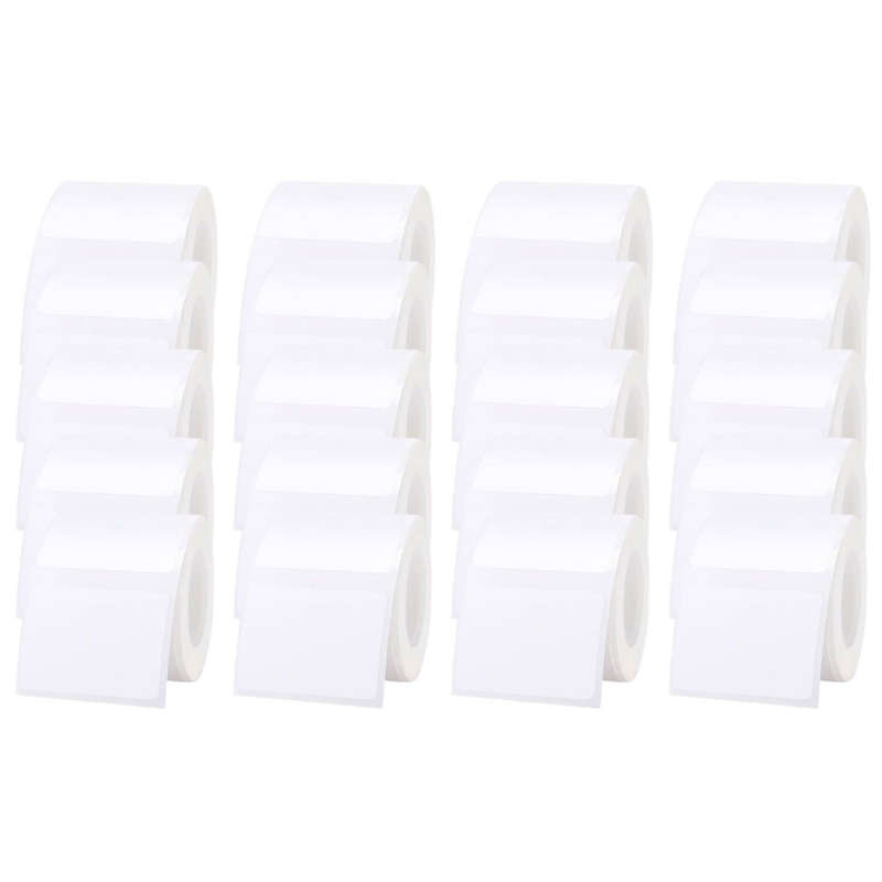 20 Rolls of White B21 Labels Bundle