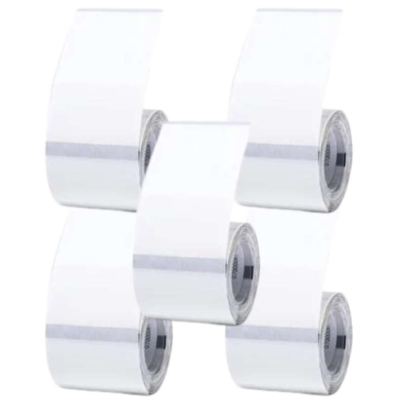 5 Rolls of Transparent B21 Labels Bundle