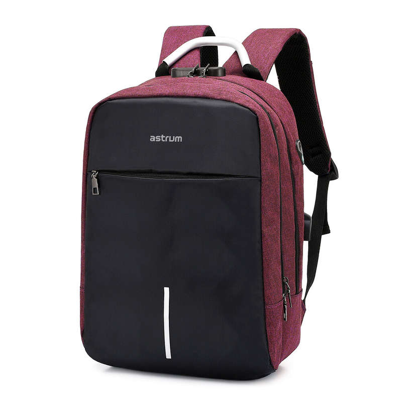 Astrum LB220 Oxford 300D 15-inch Notebook Backpack Red Black