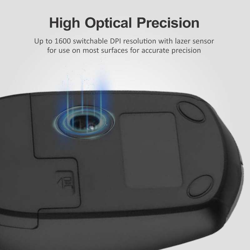 Astrum 4B Wireless Optical Mouse - MW220 - Blue