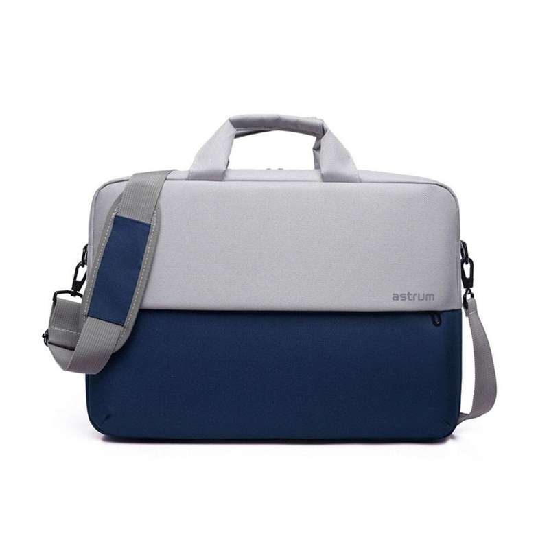 15 Inch Oxford Laptop Shoulder Sling Bag  Blue & Grey