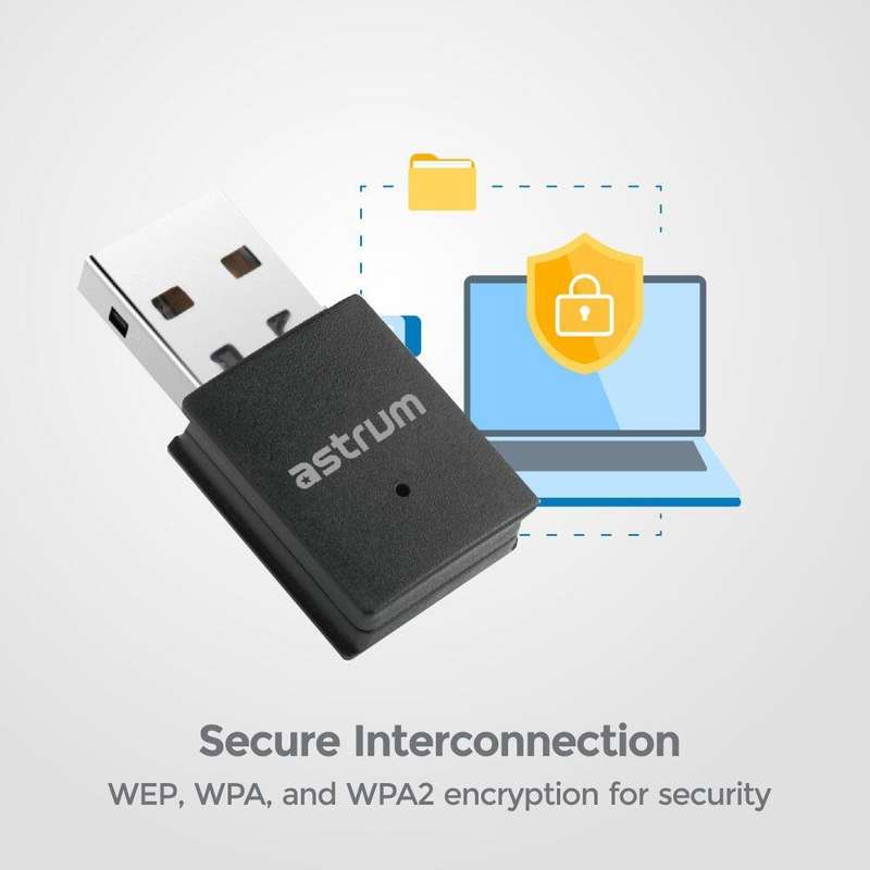 Astrum 300Mbps Nano Wi-fi Network Adapter for PC/Laptop - NA300      Astrum