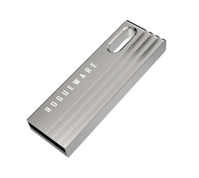 Rogueware U280-U3 64GB Metal Capless USB 2.0 Flash Drive - Sliver