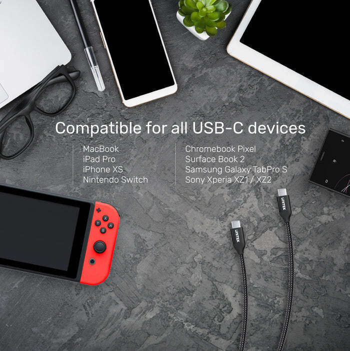 USB-C 100W PD Fast Charging Cable with Data