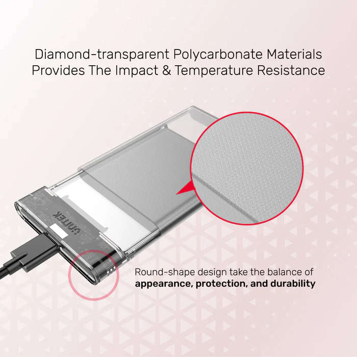 DiskGuard Limpid R SATA III 2.5 HDD/SSD Hard Disk Enclosure