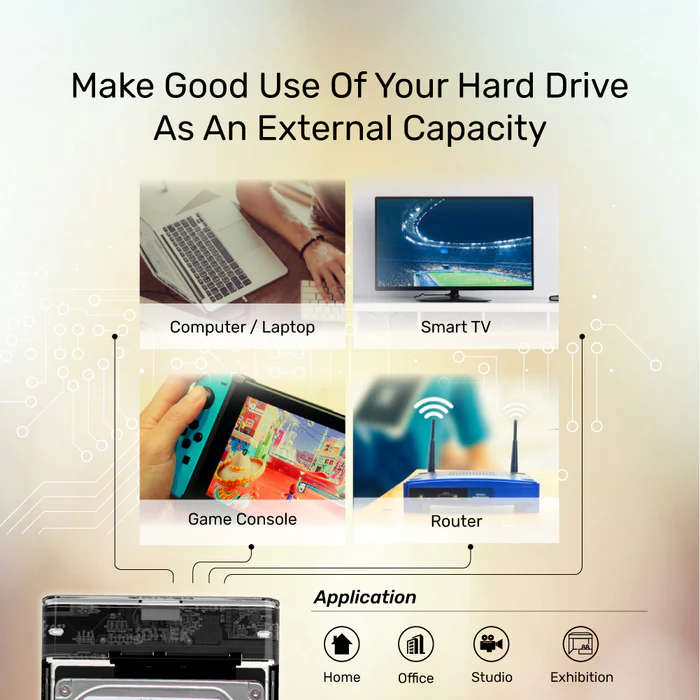 DiskGuard Limpid R SATA III 2.5 HDD/SSD Hard Disk Enclosure