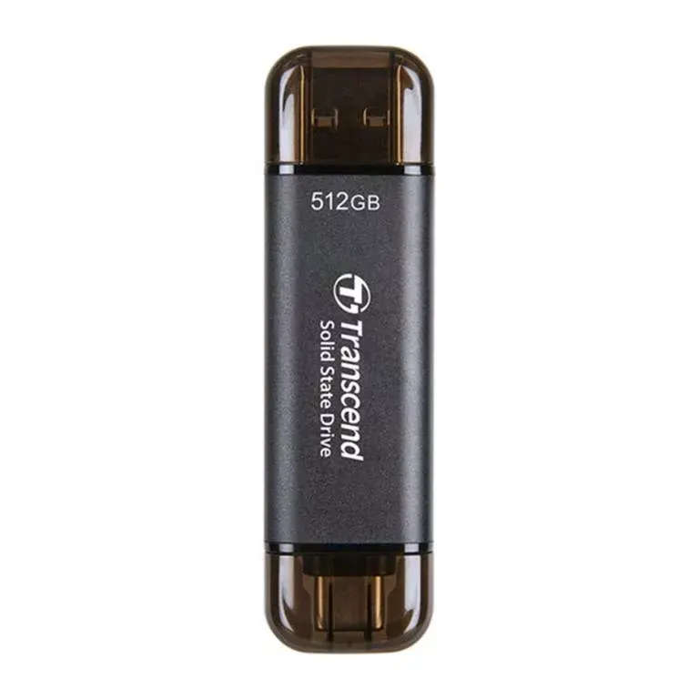 Transcend 512GB  USB3.2 Type c and a otg compact portable ssd