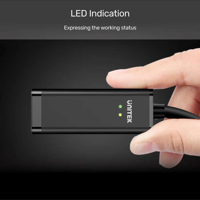 USB 3.0 to Gigabit Ethernet Adapter in Black