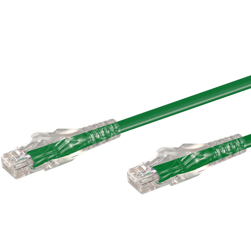 LINKQNET RJ45 CAT6 Anti-Snag Moulded PVC Network Flylead  Green