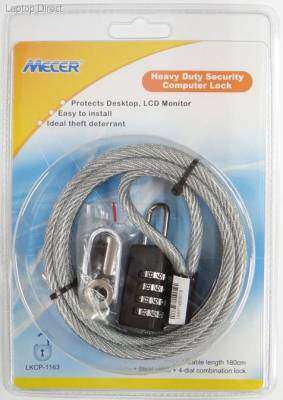 Mecer LKCP-1163 4 Dial PC Cable Lock