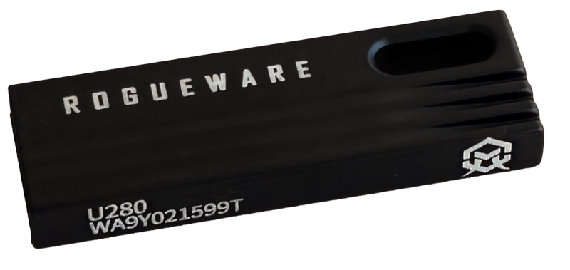 Rogueware U280-U3 32GB Metal Capless USB 3.0 Flash Drive - Black