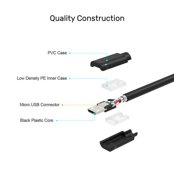 USB 2.0 to Micro USB Charging Cable - 3M