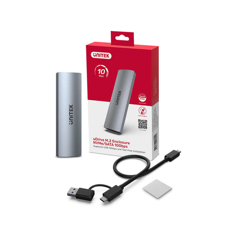 UNITEK USB TYPE-C TO M.2 NVME SATA ENCLOSURE (S1230A)
