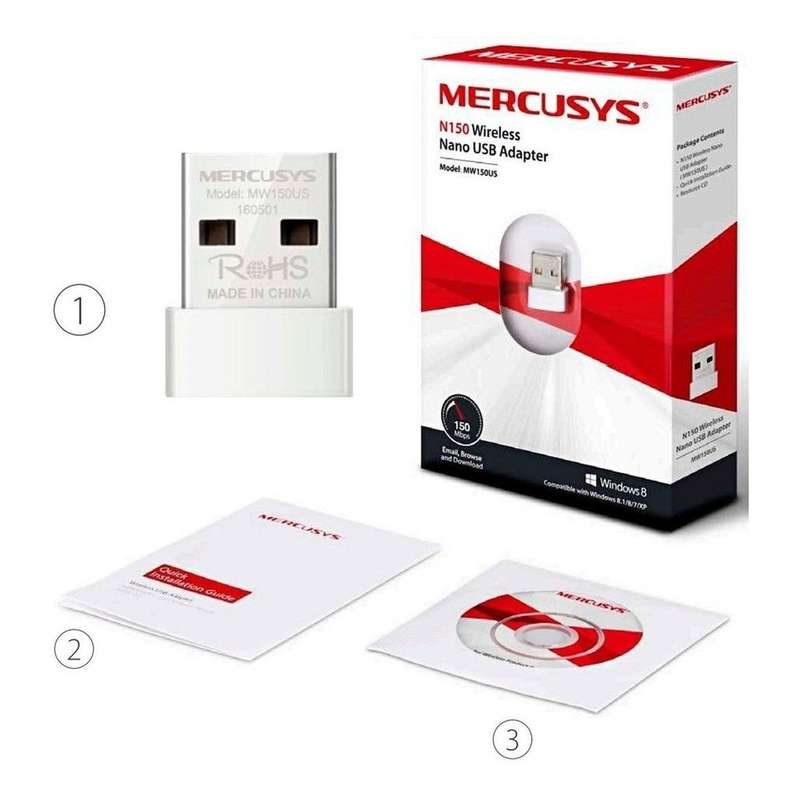 Mercusys MW150US N150 Wireless Nano USB Adapter