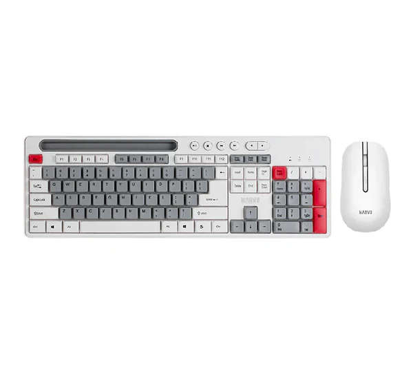 Marvo WS009 Wireless Keyboard & Mouse Combo (white-red)