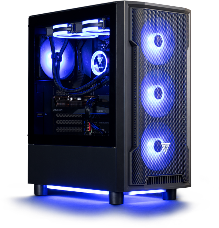 GAMDIAS ATHENA M6 GAMING CASE - Black / Mesh Front Panel