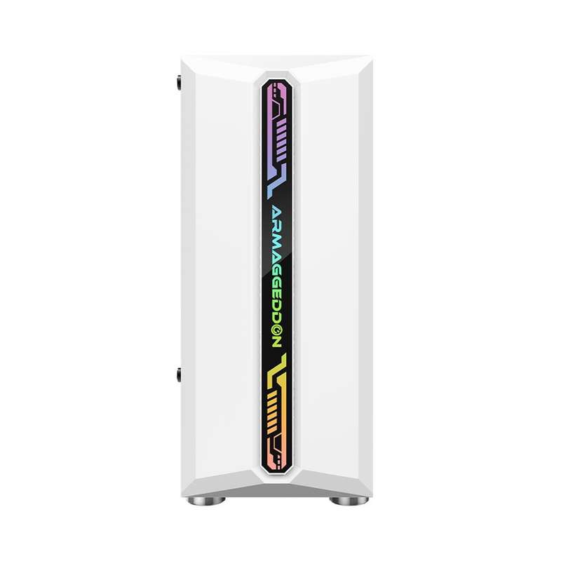 Armaggeddon Tritron Pro 300 ATX Gaming Case with 3x ARGB Fans - White
