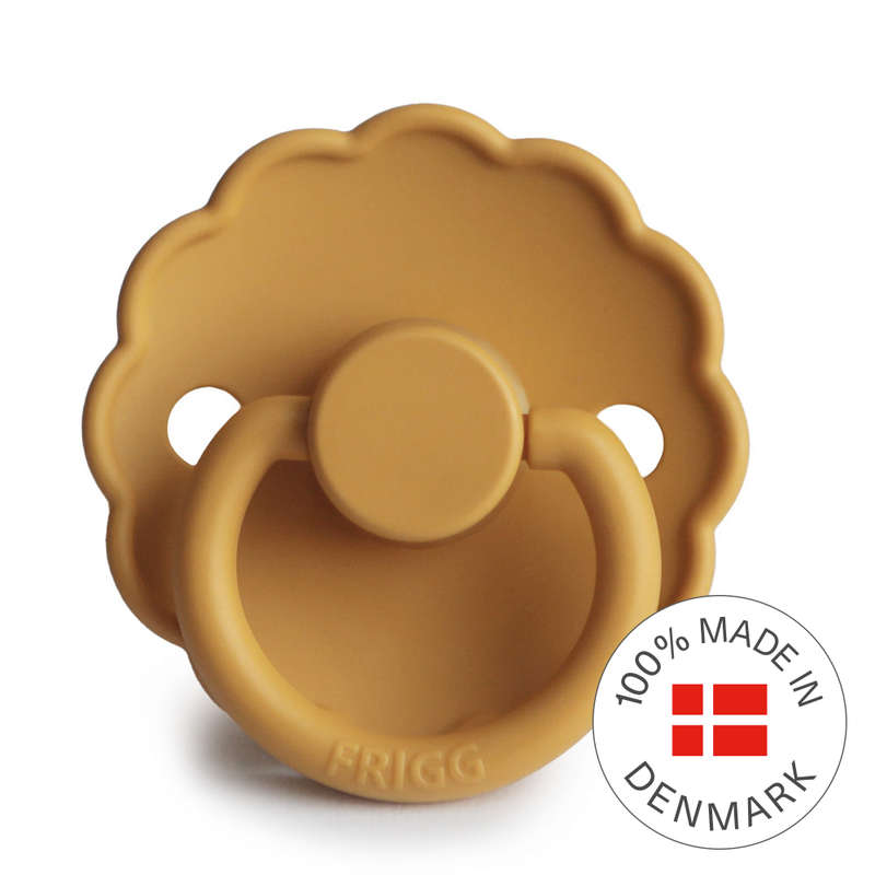 FRIGG Daisy - Round Latex Pacifier - Honey Gold