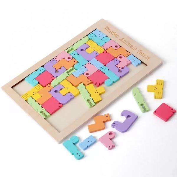 Wooden Animal Tetris
