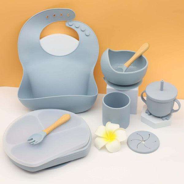 9pc Silicone Baby Feeding Set