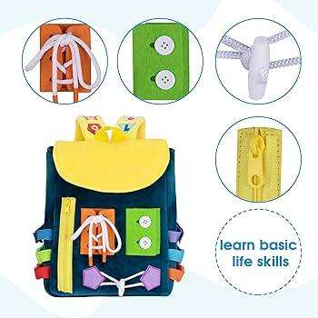 Toddlers Backpack Busy Board