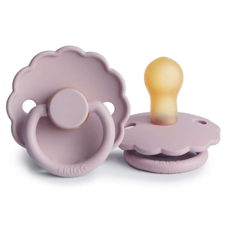 FRIGG Daisy - Round Latex Pacifier - Soft Lilac