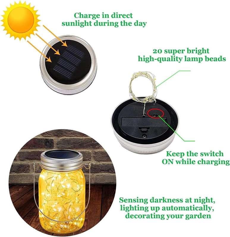 LED Solar Jar Light