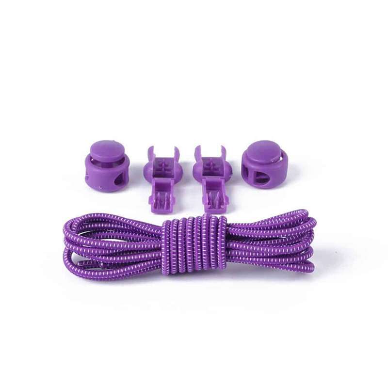 Killer Deals Lazy No-Tie Elastic Speed Shoelaces - Purple