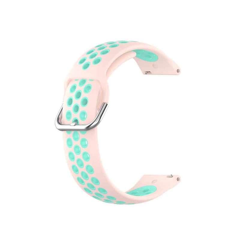 Silicone Strap for Garmin Vivoactive 3 - Pink+Frost Blue
