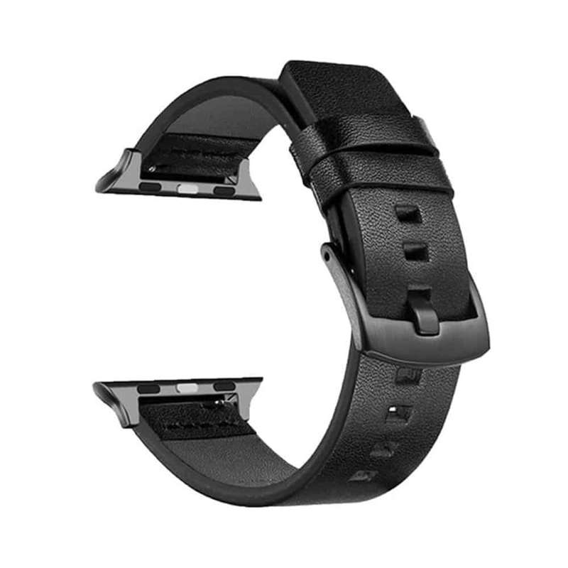 Killer Deals Genuine Leather Strap for 38/40/41mm Apple Watch- Black