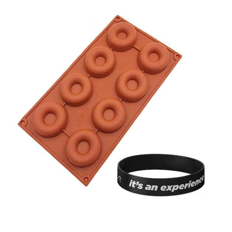 8 Mini Donut Non-Stick Dishwasher Safe Silicone Baking Mould