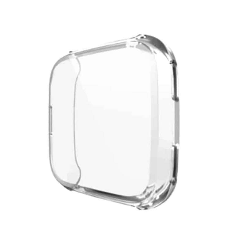 Killer Deals Soft Full Face Screen Protector Case for Fitbit Versa 1 - Clear
