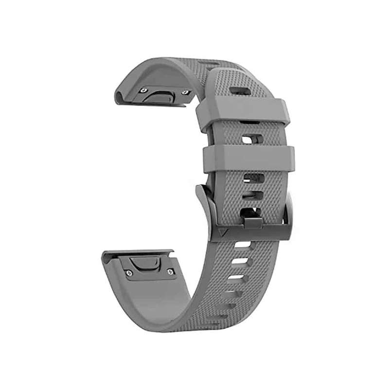 Killer Deals 20MM Garmin Fenix 5S/6S Rugged Sporty Silicone Strap (M-L)-Grey