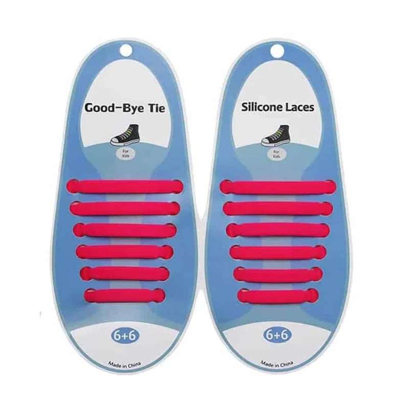 Killer Deals elastic lazy no-tie silicone speed laces - Pink (Adults)