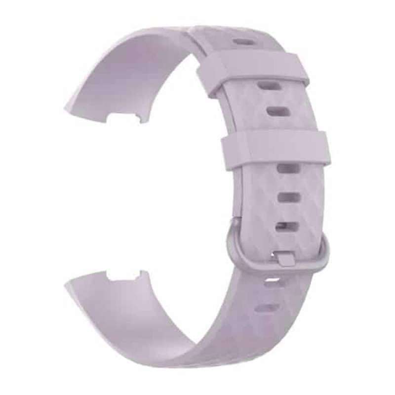 Killer Deals Fitbit Charge 3/4 replacement silicone strap - Lilac (S-M)