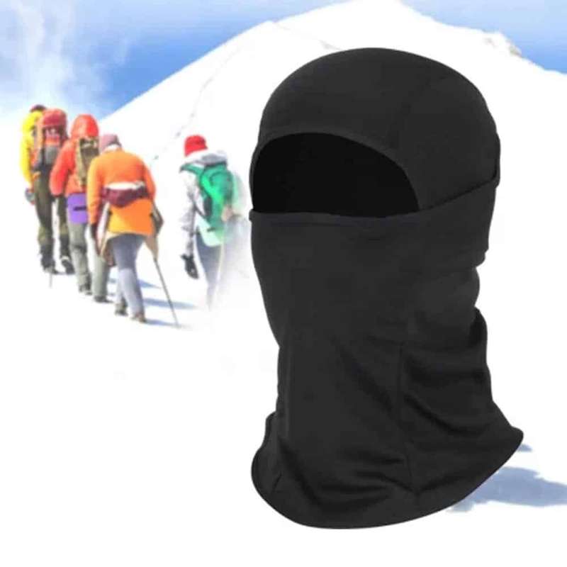 Killer Deals Winter rain snow cold wind-resistant ski balaclava face mask - Black
