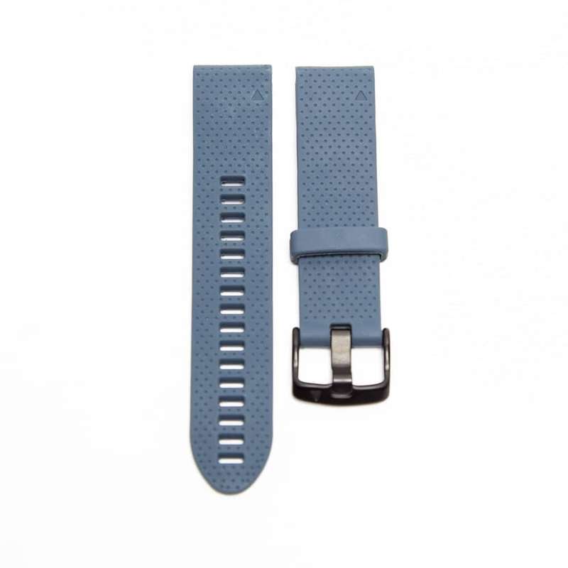 Killer Deals Quick release Silicone Strap for 20mm Garmin Fenix 5S/6S -520mm strap - Dark Grey