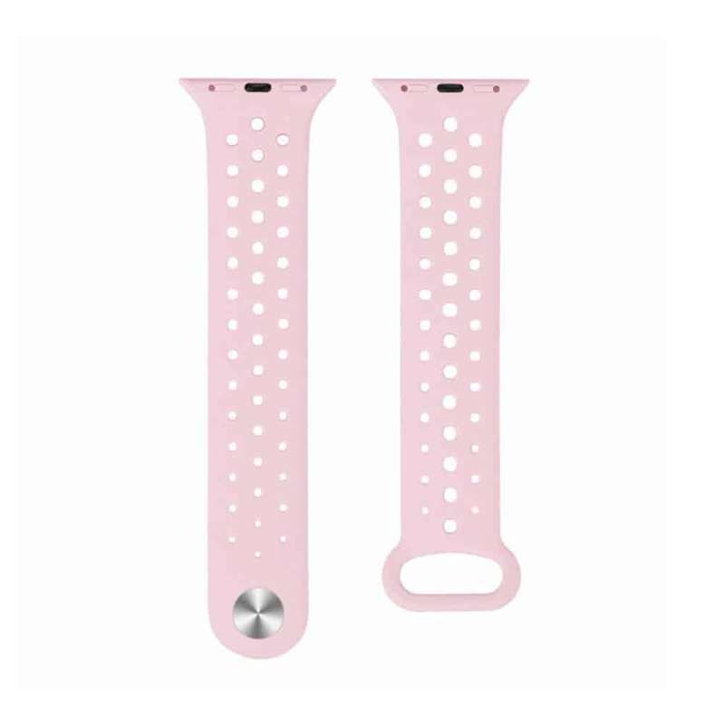 Killer Deals Silicone Strap for 42/44/45/49mm Apple Watch (M/L)- Light Pink