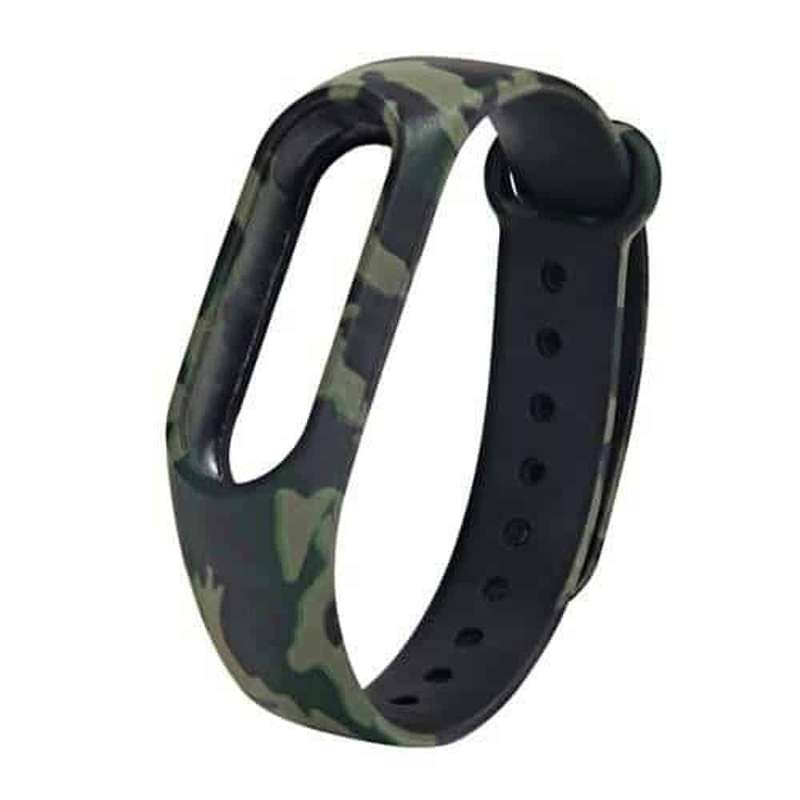 Killer Deals Xiaomi Mi Band 2 replacement silicone strap - Camo green