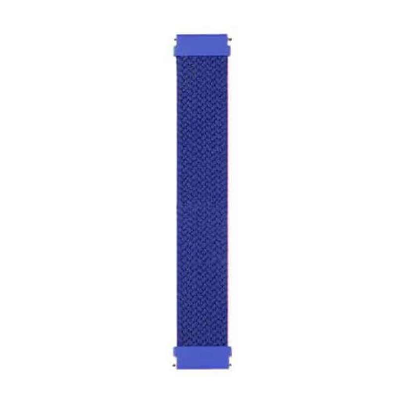 Killer Deals 22mm Universal watch braided elastic loop strap - Navy (M/155mm)