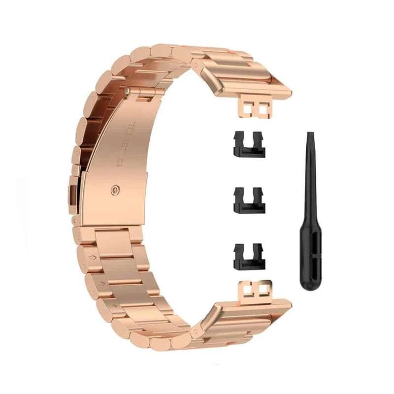 Killer Deals Huawei Watch Fit Replacement Stainless-Steel Strap - Rose Gold