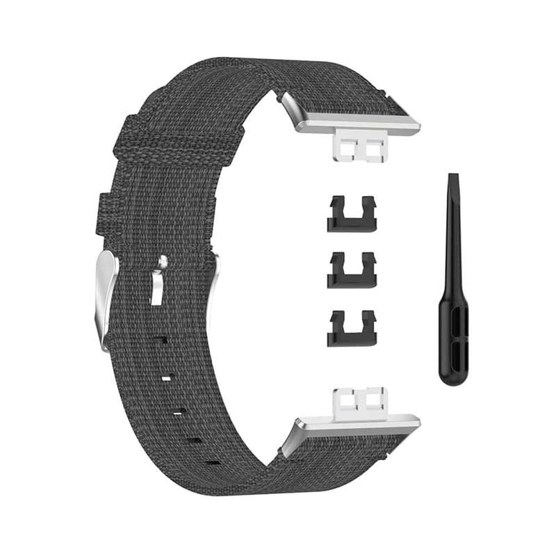 Killer Deals Sporty Woven Nylon Band for Huawei Watch Fit - Black