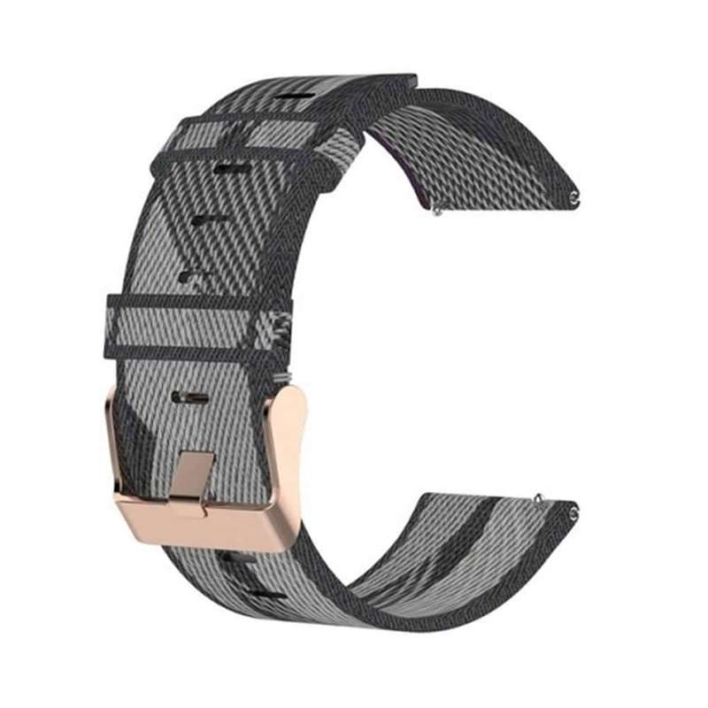 Killer Deals Nylon Band for Fitbit Versa/2/Lite Blaze(23mm) - Black stripe