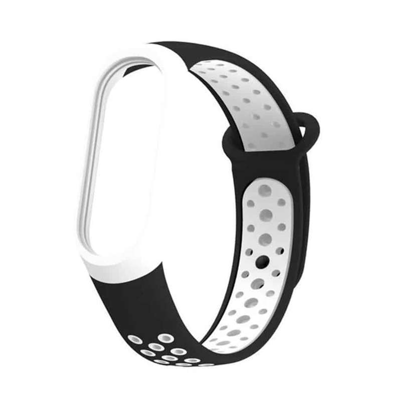 Killer Deals Silicone Band for xiaomi band 3/4 - Black+White