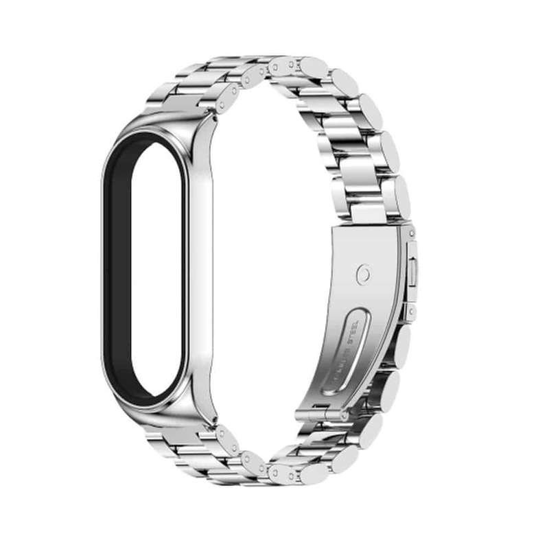 Killer Deals 3 links stainless steel band for xiaomi band 3/4 - Silver