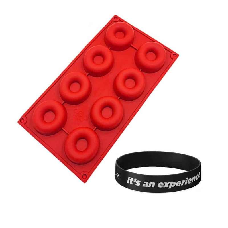 Dishwasher Safe Non-Stick 8 Mini Donut Silicone Baking Mould